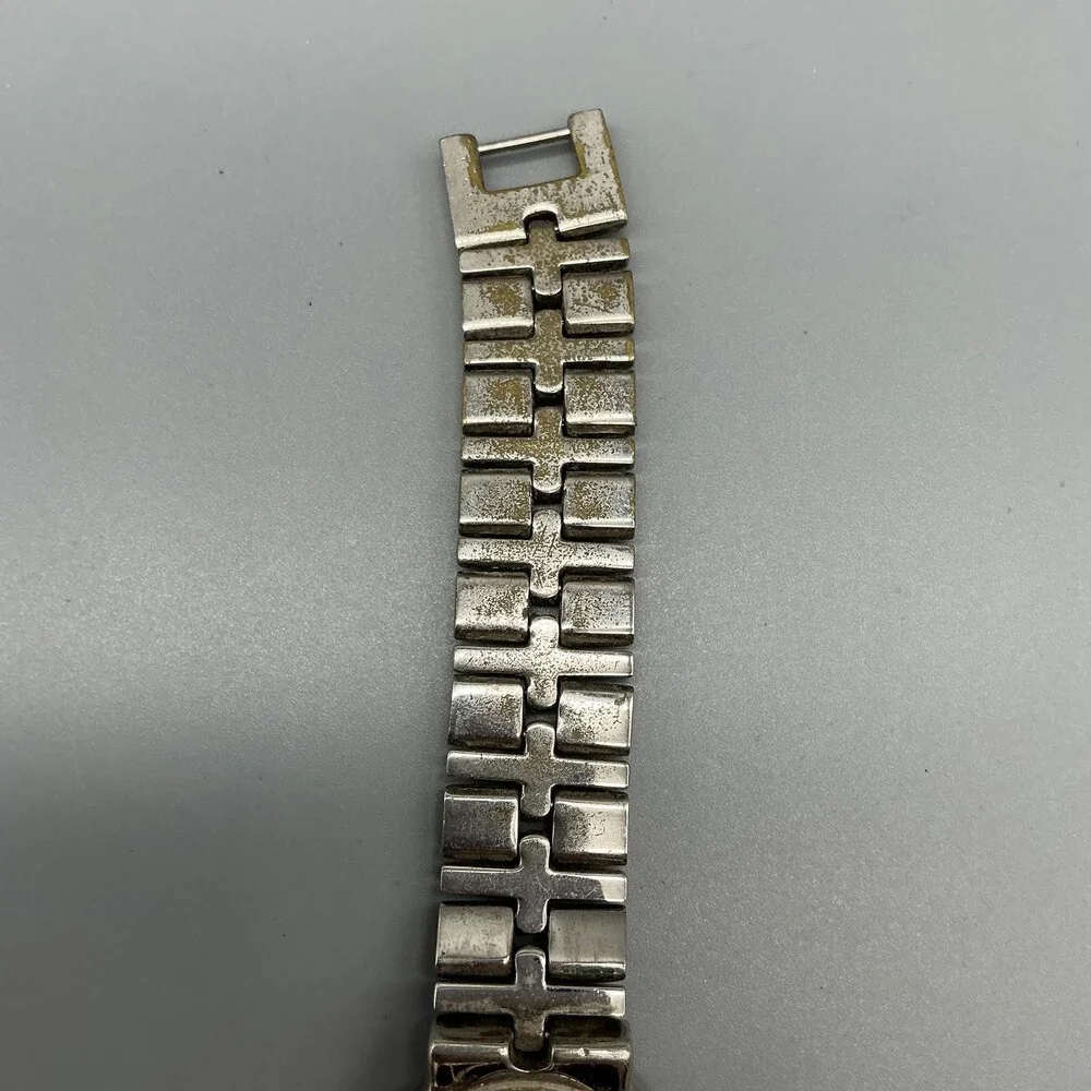 Croton Reliance Womens Watch 25mm Blue Dial Two Tone Bracelet New Battery 6.75